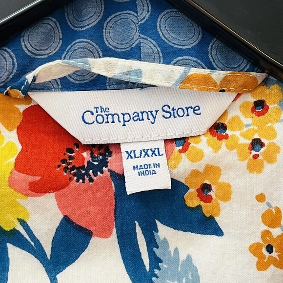 The Company Store Cotton‎ Floral Voile Womens Kimono Robe XL/XXL | Lightweight - Picture 5 of 11